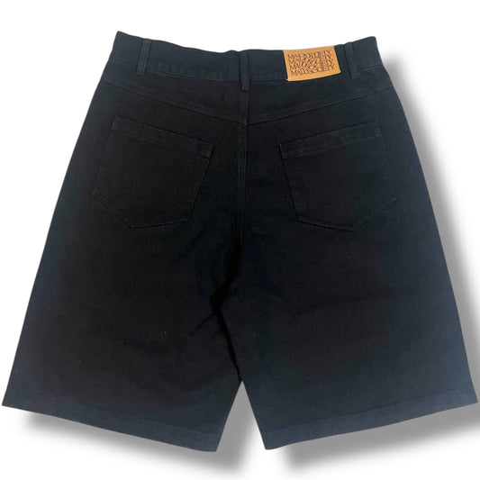 "Suck It" Studded Graphic Shorts