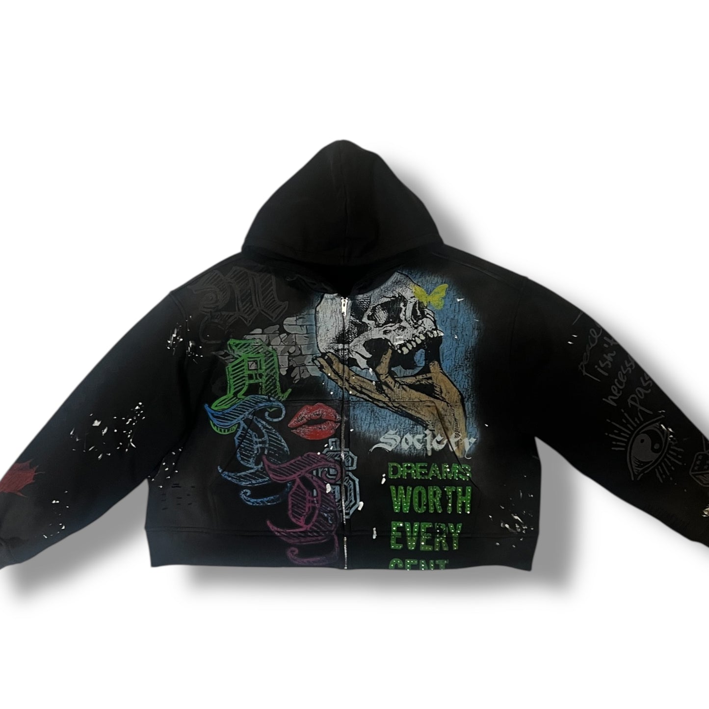 Heavyweight Oversized Cropped Hoodie