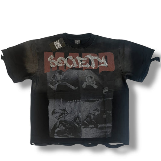 Madd Society Distressed Graphic Tee